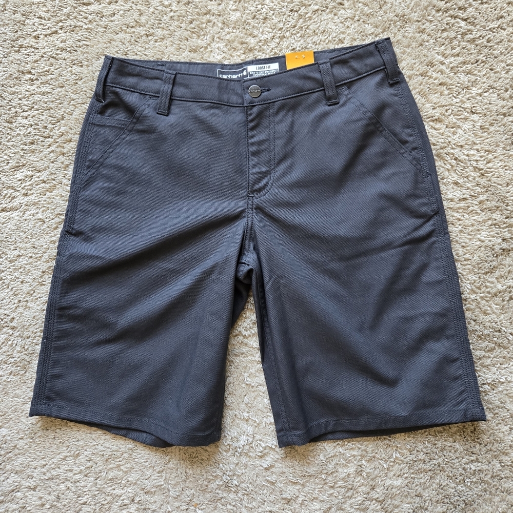 Carhartt Shorts Womens 8 Gray Canvas 10" Inseam